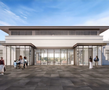 Modern Appearance Of Commercial Building-ID:810013061