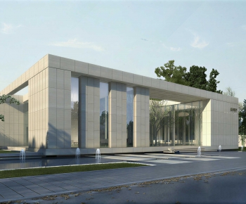 Modern Appearance Of Commercial Building-ID:805396082