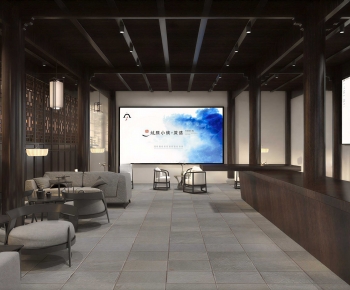 New Chinese Style Exhibition Hall-ID:291286956