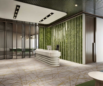 Modern Office Reception Desk-ID:502018975