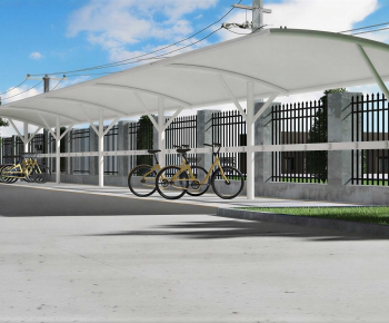 Modern Outdoor Parking Lot-ID:938540945