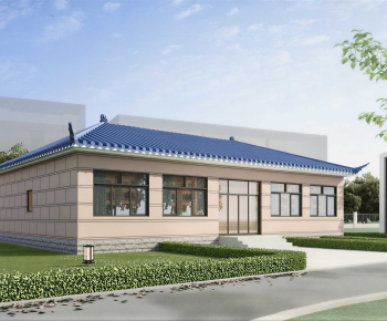 New Chinese Style Appearance Of Commercial Building-ID:147841032