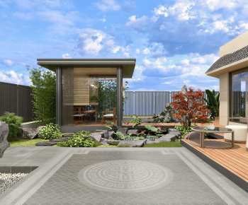New Chinese Style Courtyard/landscape-ID:107750928