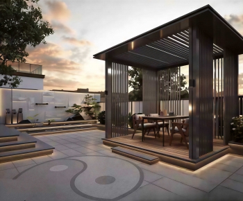 New Chinese Style Courtyard/landscape-ID:940480951