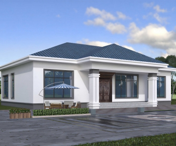Simple European Style Detached Villa-ID:771833903