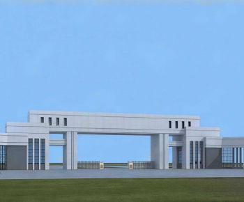 Modern Facade Element-ID:731648929