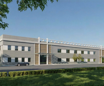 Modern Appearance Of Commercial Building-ID:492858967