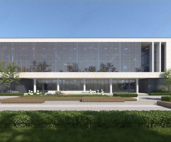 Modern Appearance Of Commercial Building-ID:669450042