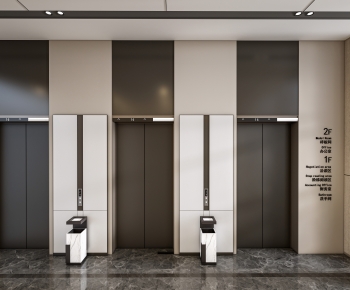 Modern Office Elevator Hall-ID:571093084