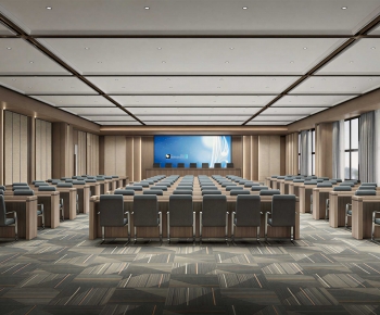 New Chinese Style Office Lecture Hall-ID:552433012