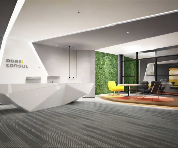 Modern Office Reception Desk-ID:126473902