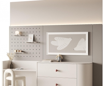 Modern Computer Desk And Chair-ID:930556061