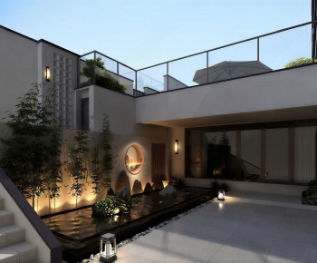 New Chinese Style Courtyard/landscape-ID:821900423