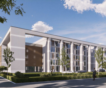 Modern Appearance Of Commercial Building-ID:789108994