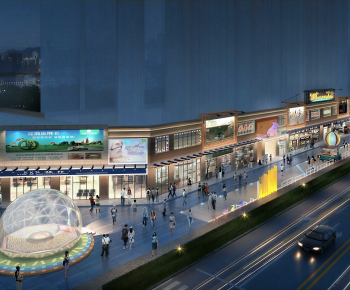 Modern Commercial Street-ID:800895933