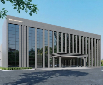 Modern Industrial Building-ID:909550915