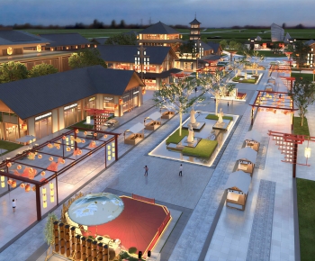 New Chinese Style Commercial Street-ID:153883935