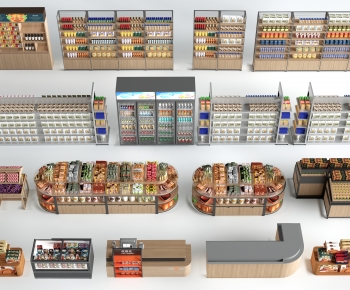 Modern Supermarket Shelf-ID:827896123