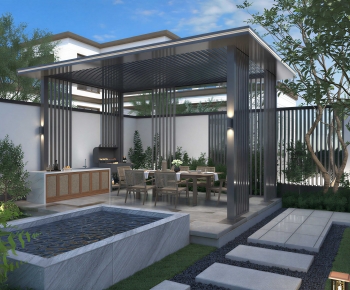 New Chinese Style Courtyard/landscape-ID:578991896