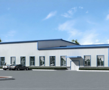 Modern Industrial Building-ID:570416931