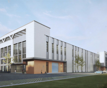 Modern Industrial Building-ID:297892098