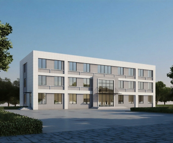 Modern Industrial Building-ID:450925119