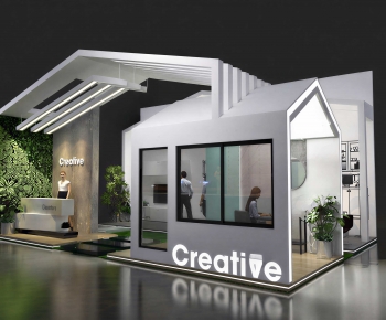 Modern Exhibition Hall-ID:266818056
