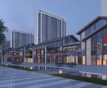 Modern Commercial Street-ID:529938941