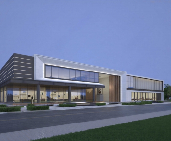 Modern Appearance Of Commercial Building-ID:319075115