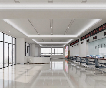 Modern Office Reception Desk-ID:842214113