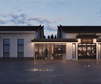 New Chinese Style Appearance Of Commercial Building-ID:580068114