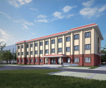 Modern Appearance Of Commercial Building-ID:248678928