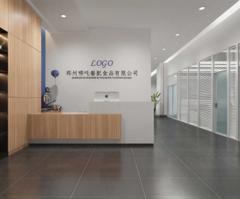 Modern Office Reception Desk-ID:843487023