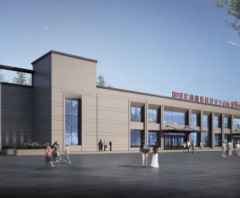 Modern Industrial Building-ID:457523117