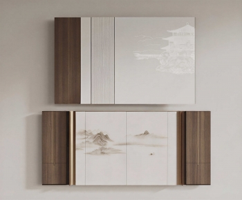 New Chinese Style TV Wall-ID:314569004