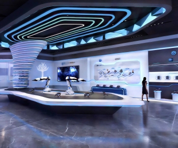 Modern Exhibition Hall-ID:557746894