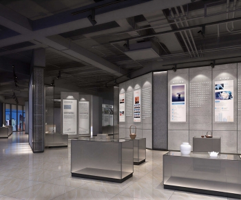 Modern Exhibition Hall-ID:593836074