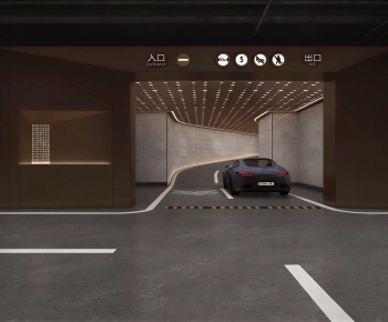 Modern Underground Parking Lot-ID:533492096