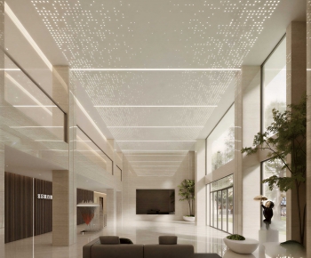 Modern Office Reception Desk-ID:126451025