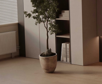 Modern Ground Green Plant Potted Plants-ID:990395076