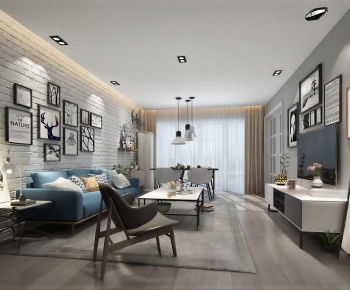 Nordic Style A Living Room-ID:549850521