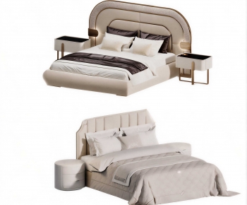 Modern Double Bed-ID:259855992