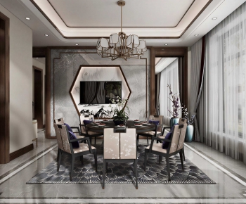 New Chinese Style Dining Room-ID:226552965