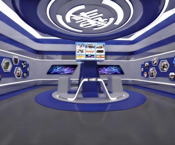 Modern Exhibition Hall-ID:719604974