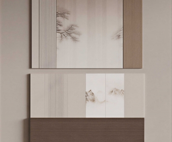 New Chinese Style TV Wall-ID:732018957