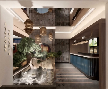 New Chinese Style Lobby Hall-ID:335127129