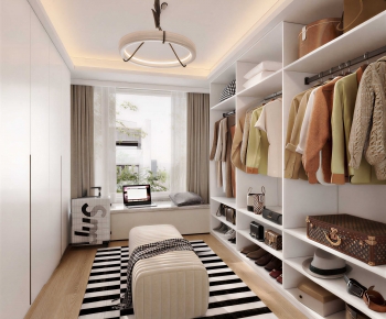 Modern Clothes Storage Area-ID:229835994