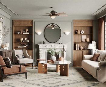 Modern A Living Room-ID:841620097