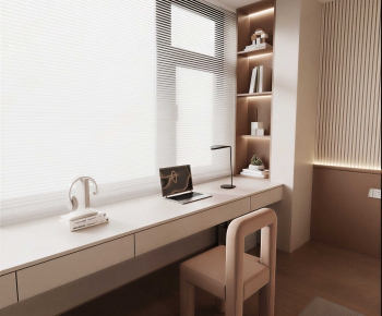 Modern Computer Desk And Chair-ID:805181038