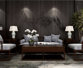 New Chinese Style Sofa Combination-ID:231698045